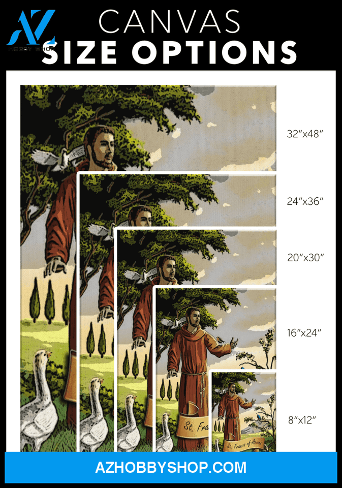 Saint Francis of Assisi Canvas Wrap
