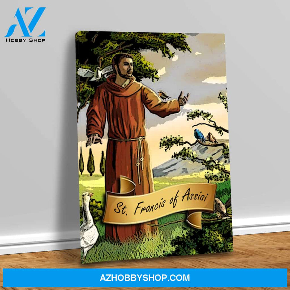 Saint Francis of Assisi Canvas Wrap