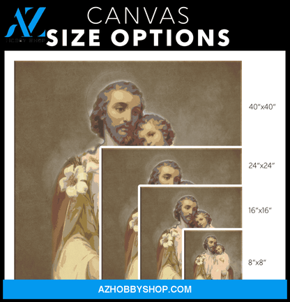 Saint Joseph and the Child Jesus Canvas Art
