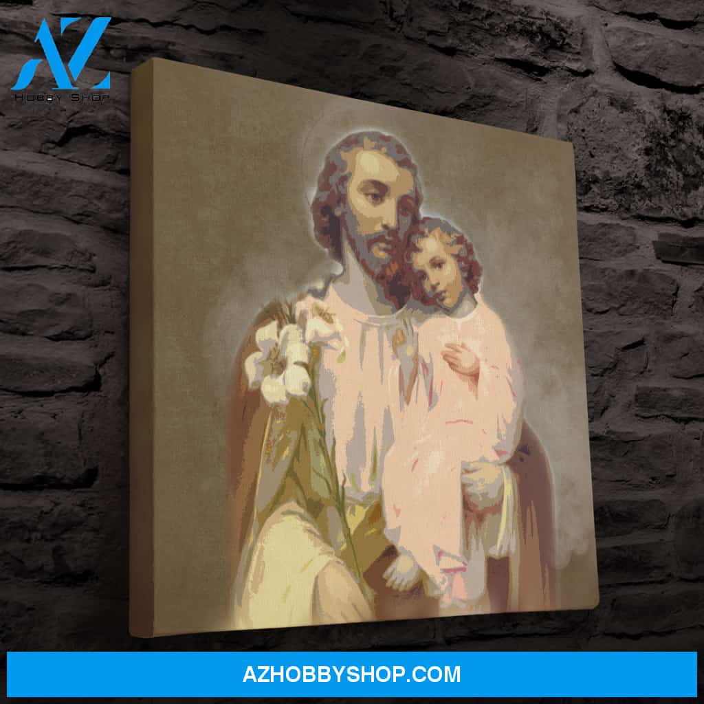 Saint Joseph and the Child Jesus Canvas Art