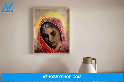 Saint Mary Magdalene Canvas And Poster, Canvas Painting, Wall Decor Visual Art