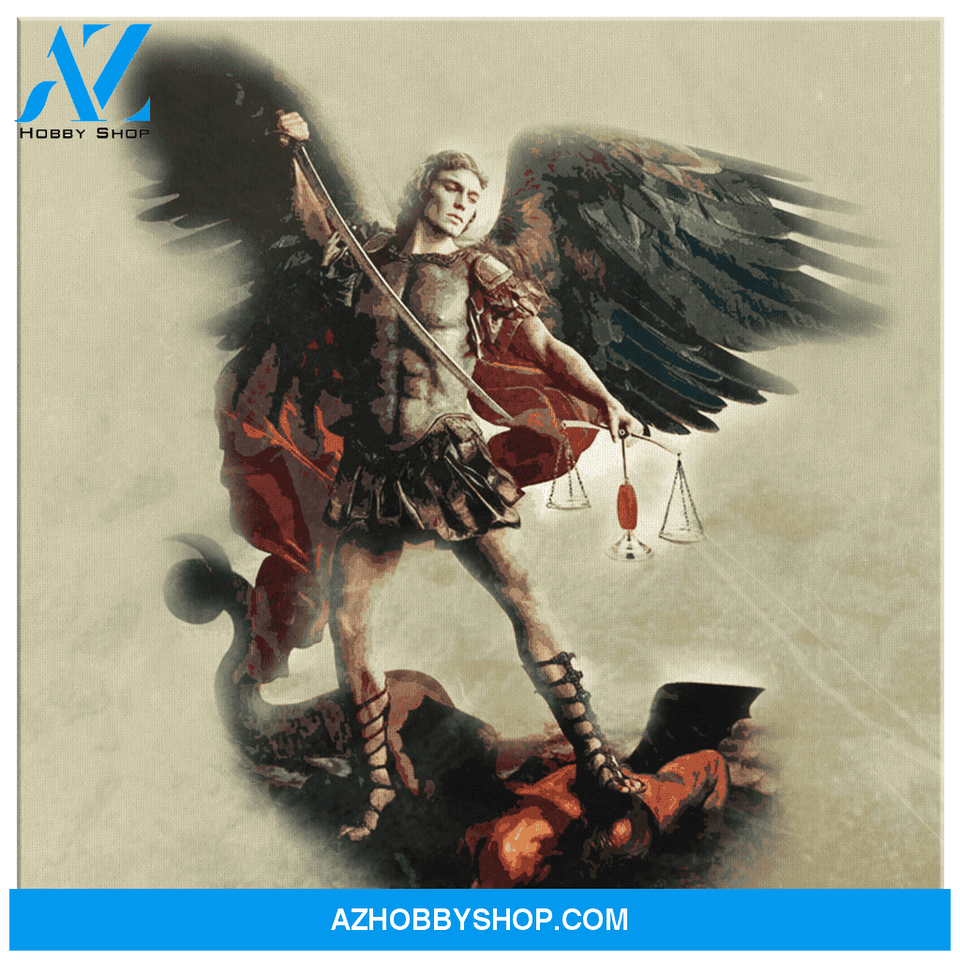 Saint Michael Defeats Satan Canvas Art