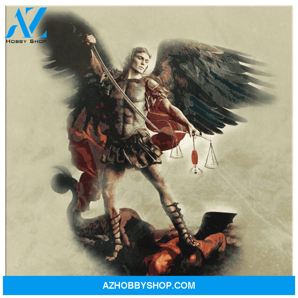 Saint Michael Defeats Satan Canvas Art