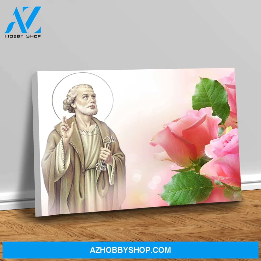 Saint Peter with the Keys to Heaven Canvas Art