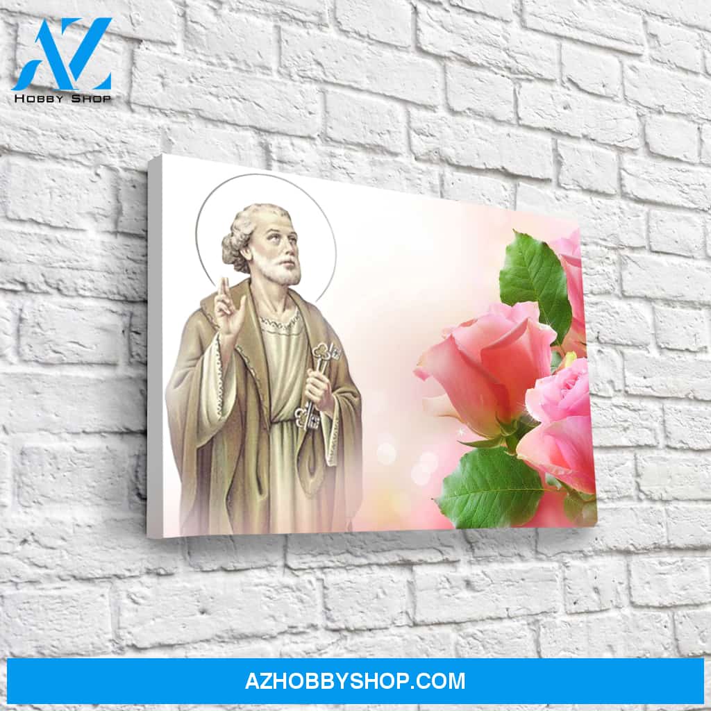 Saint Peter with the Keys to Heaven Canvas Art