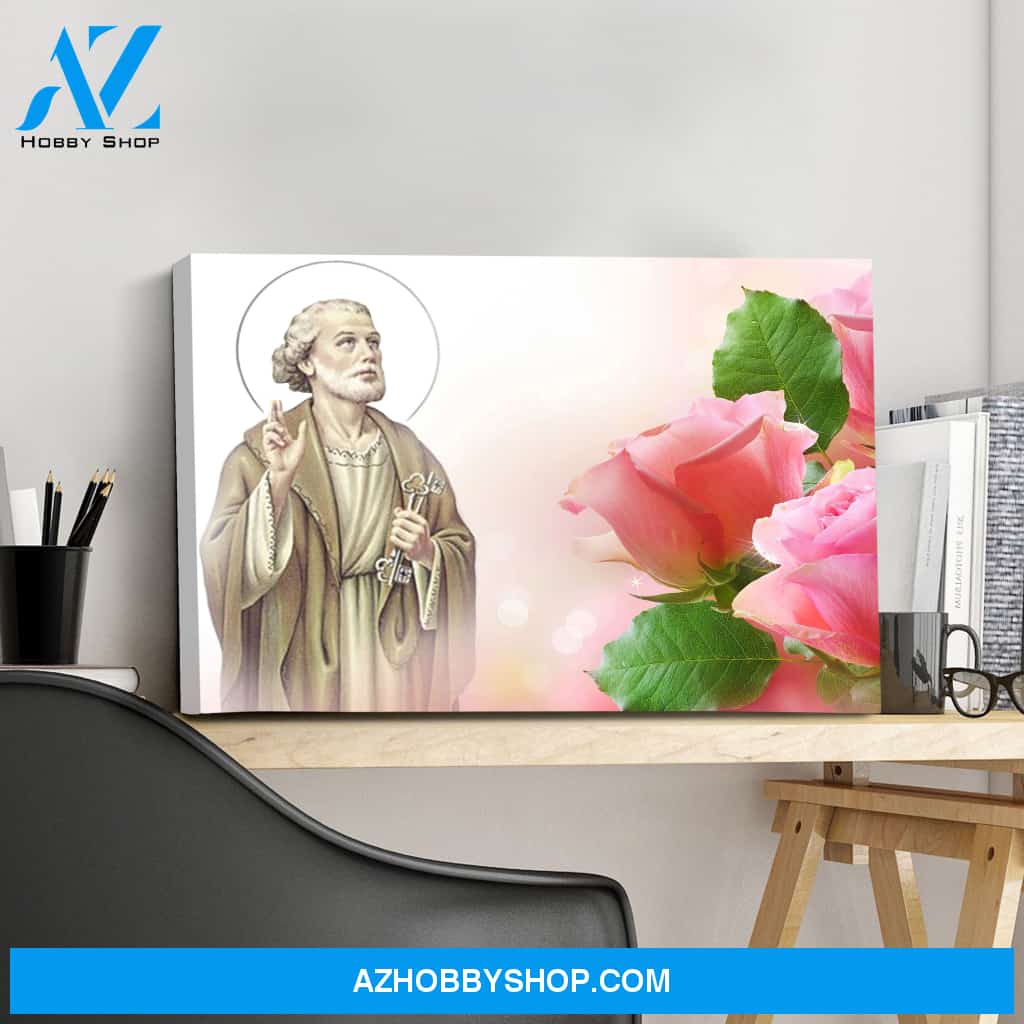 Saint Peter with the Keys to Heaven Canvas Art