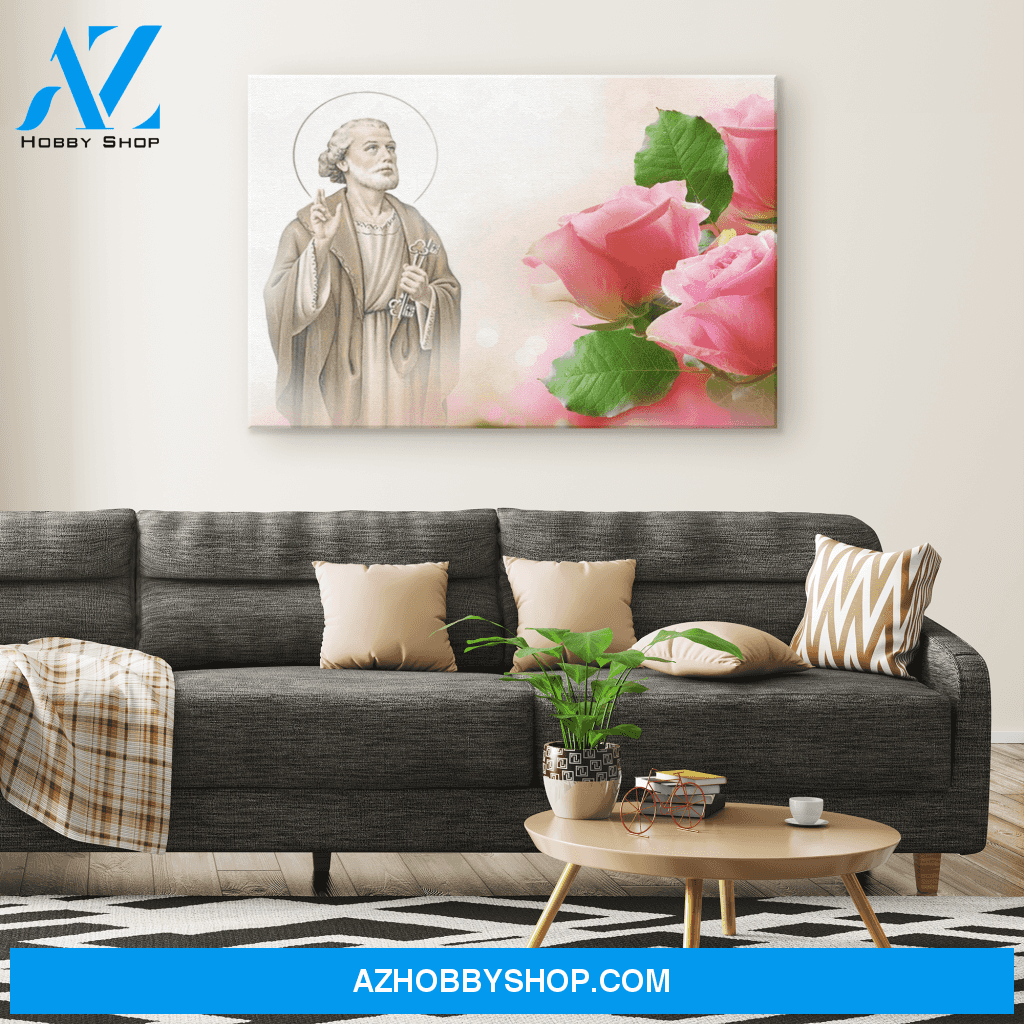 Saint Peter with the Keys to Heaven Canvas Art