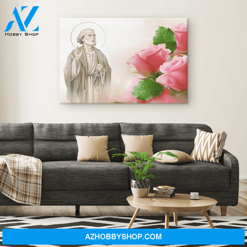 Saint Peter with the Keys to Heaven Canvas Art