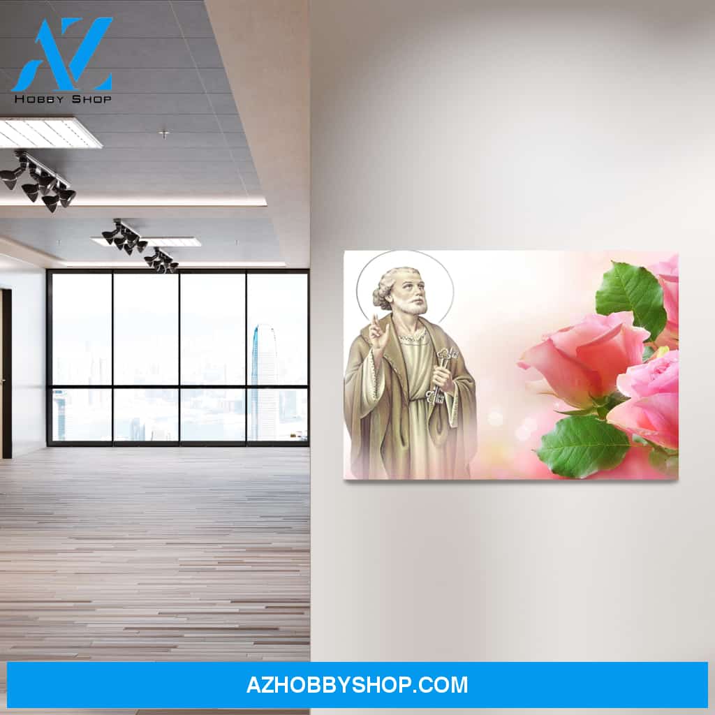 Saint Peter with the Keys to Heaven Canvas Art