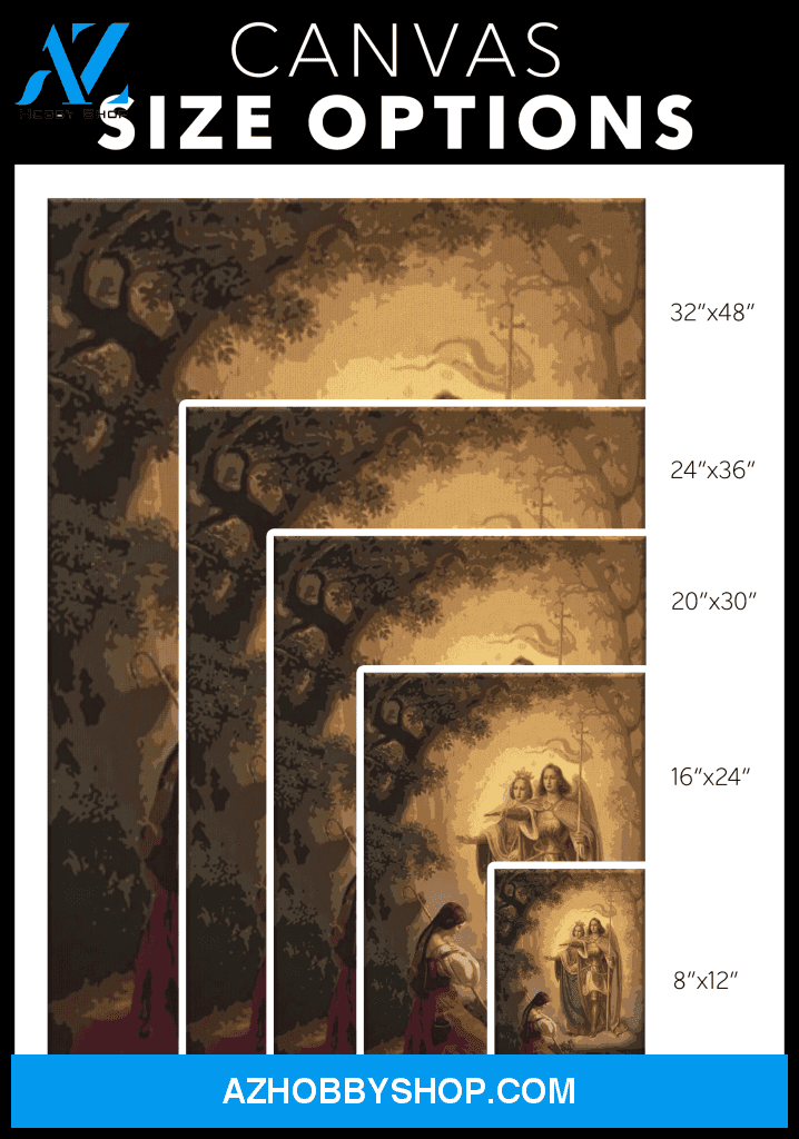 Saints Catherine of Alexandria and Michael appear to Joan of Arc Canvas Wrap