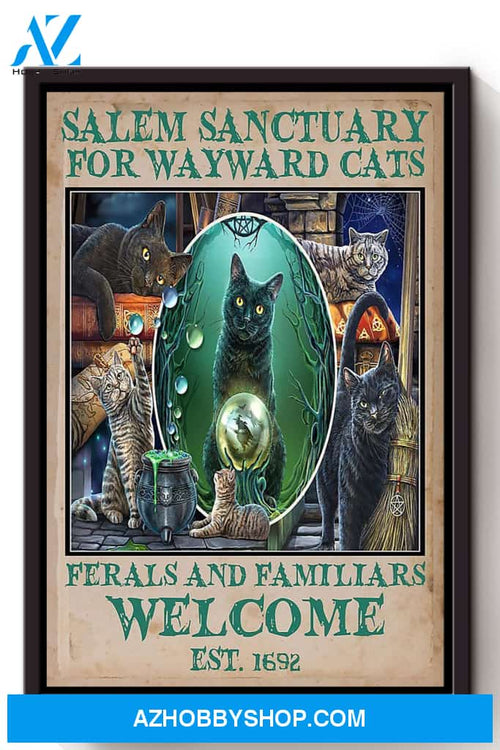 Salem Sanctualy For Wayward Cats Animal Canvas And Poster, Wall Decor Visual Art 1