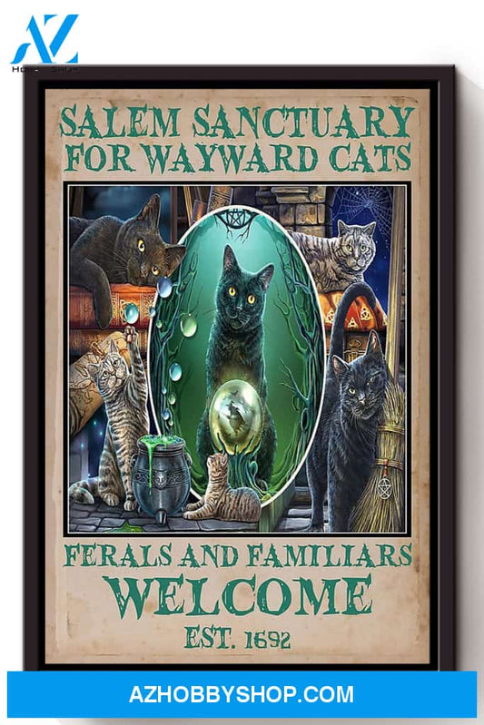 Salem Sanctualy For Wayward Cats Animal Canvas And Poster, Wall Decor Visual Art 1