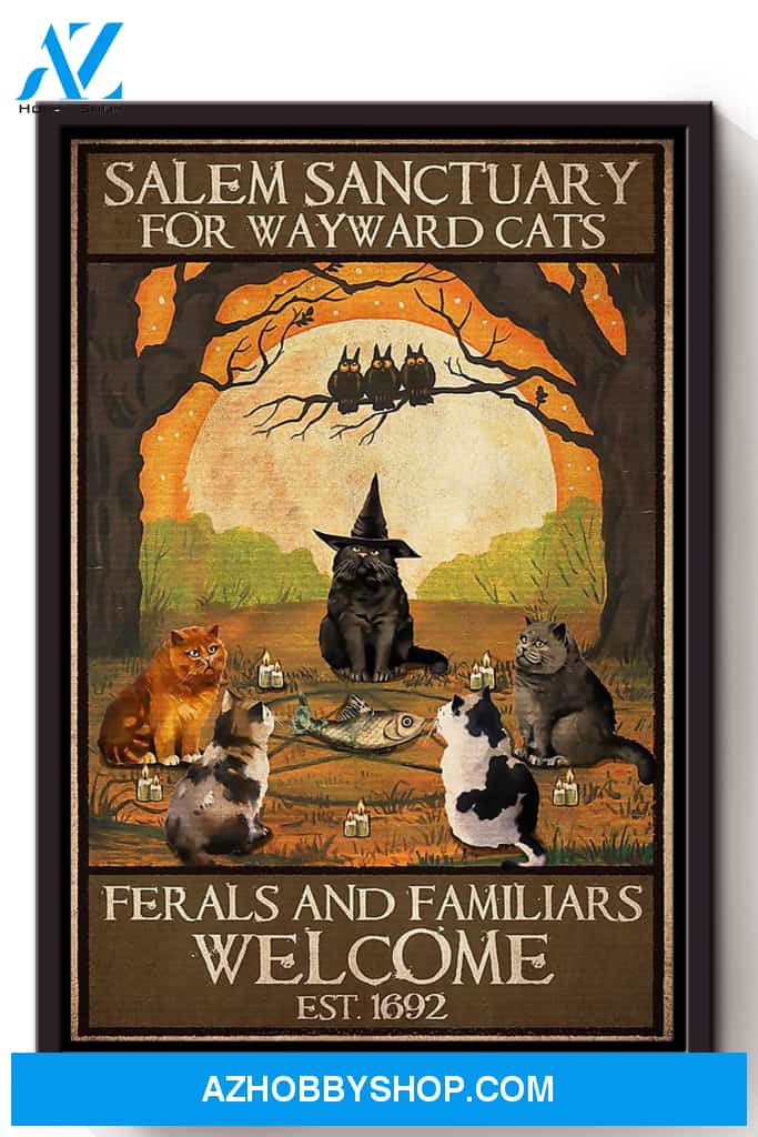 Salem Sanctualy For Wayward Cats Animal Canvas And Poster, Wall Decor Visual Art 2