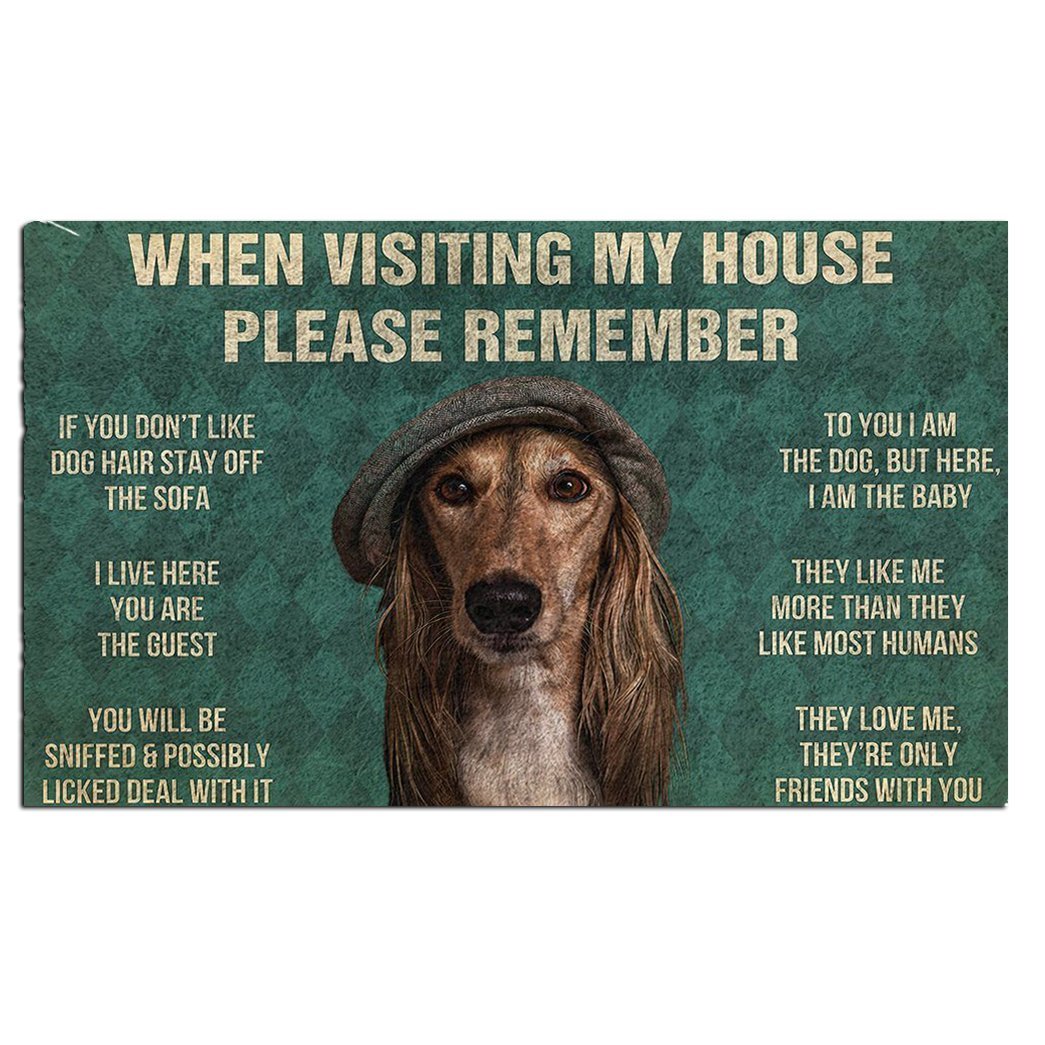 Saluki's Rules Doormat