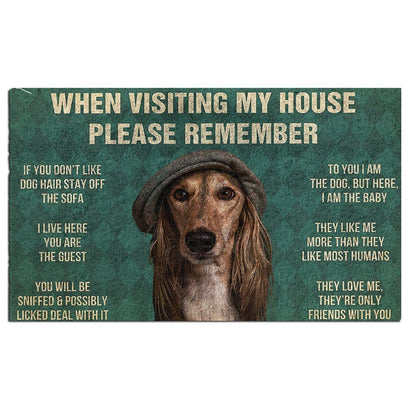 Saluki's Rules Doormat