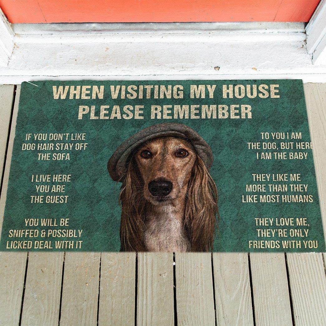 Saluki's Rules Doormat