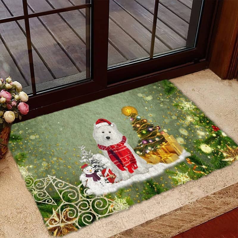 Samoyed Merry Christmas Doormat