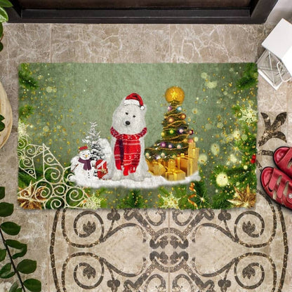 Samoyed Merry Christmas Doormat