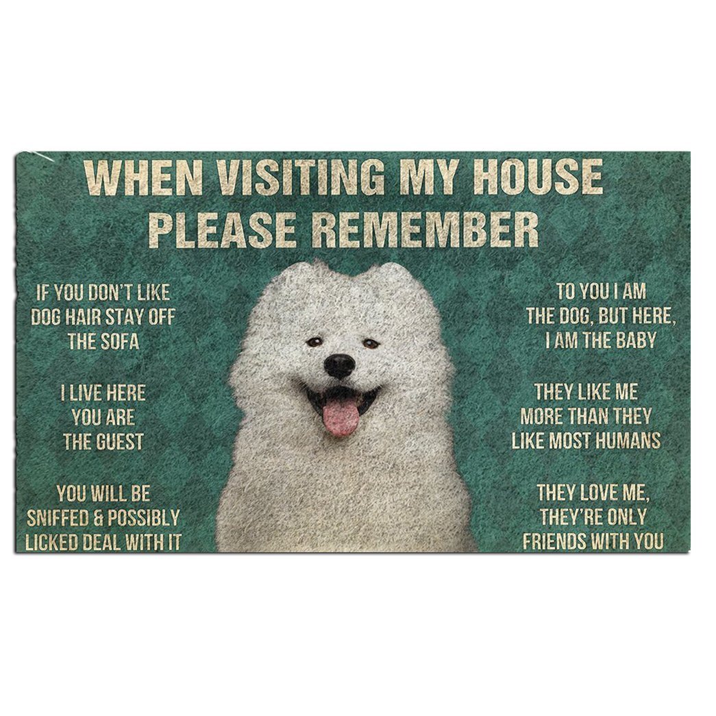 Samoyed's Rules Doormat