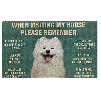 Samoyed's Rules Doormat