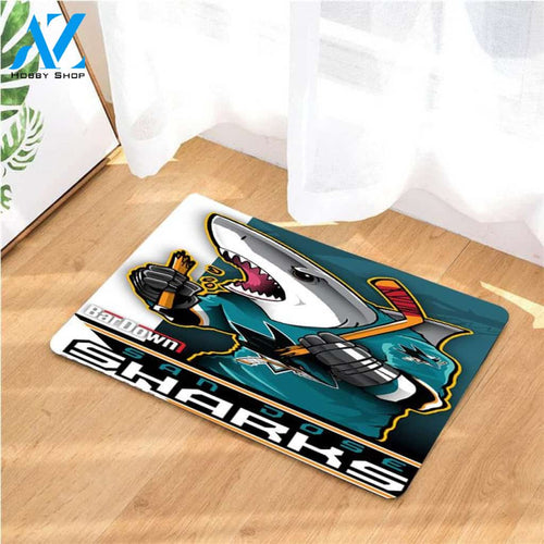 San Dose Sharks Hockey Team doormats