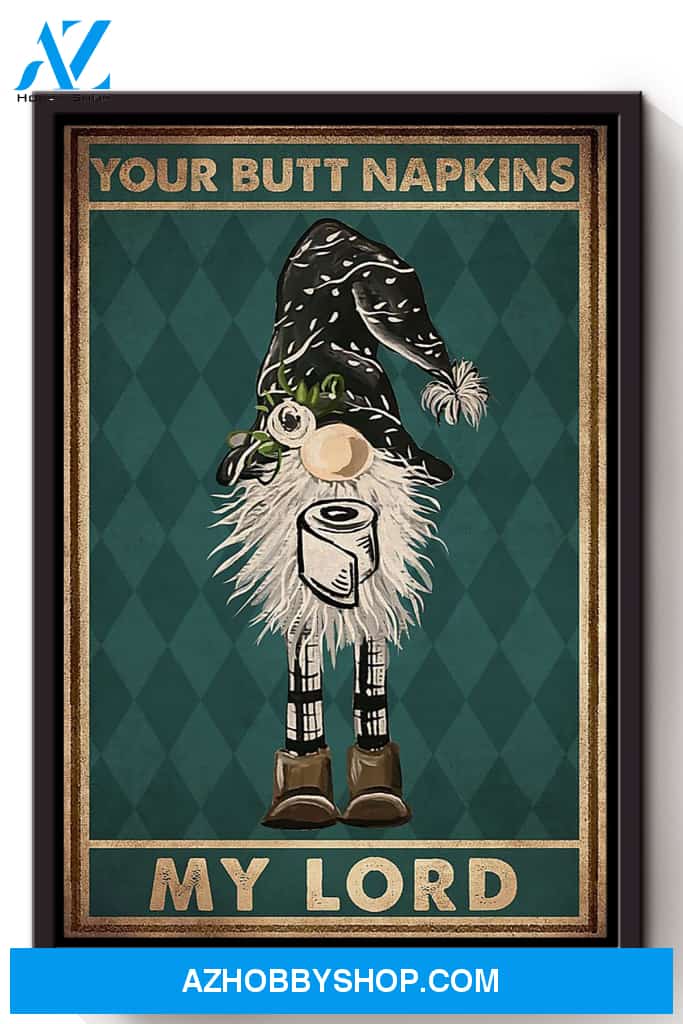 Santa Claus Poster Your Butt Napkins My Lord Poster Bathroom Decor Wall Art For Christmas Canvas And Poster, Wall Decor Visual Art