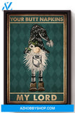 Santa Claus Poster Your Butt Napkins My Lord Poster Bathroom Decor Wall Art For Christmas Canvas And Poster, Wall Decor Visual Art