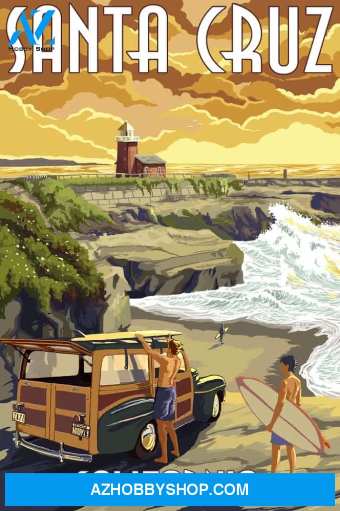 Santa Cruz California Woody And Lighthouse