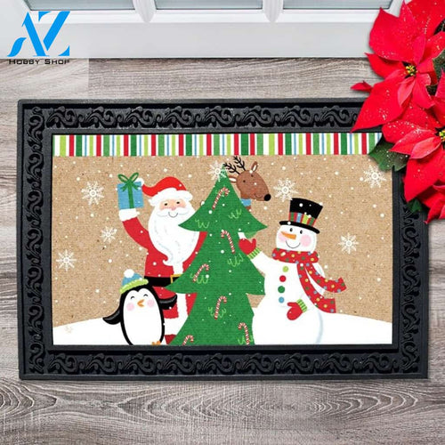 Santa & Friends Doormat - 18" x 30"