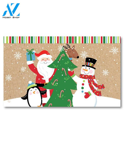 Santa & Friends Doormat - 18" x 30"