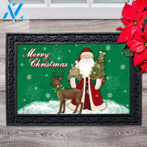 Santa Gifts and Reindeer Doormat - 18" x 30"