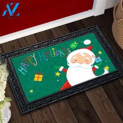 Santa Happy Holidays Doormat - 18" x 30"