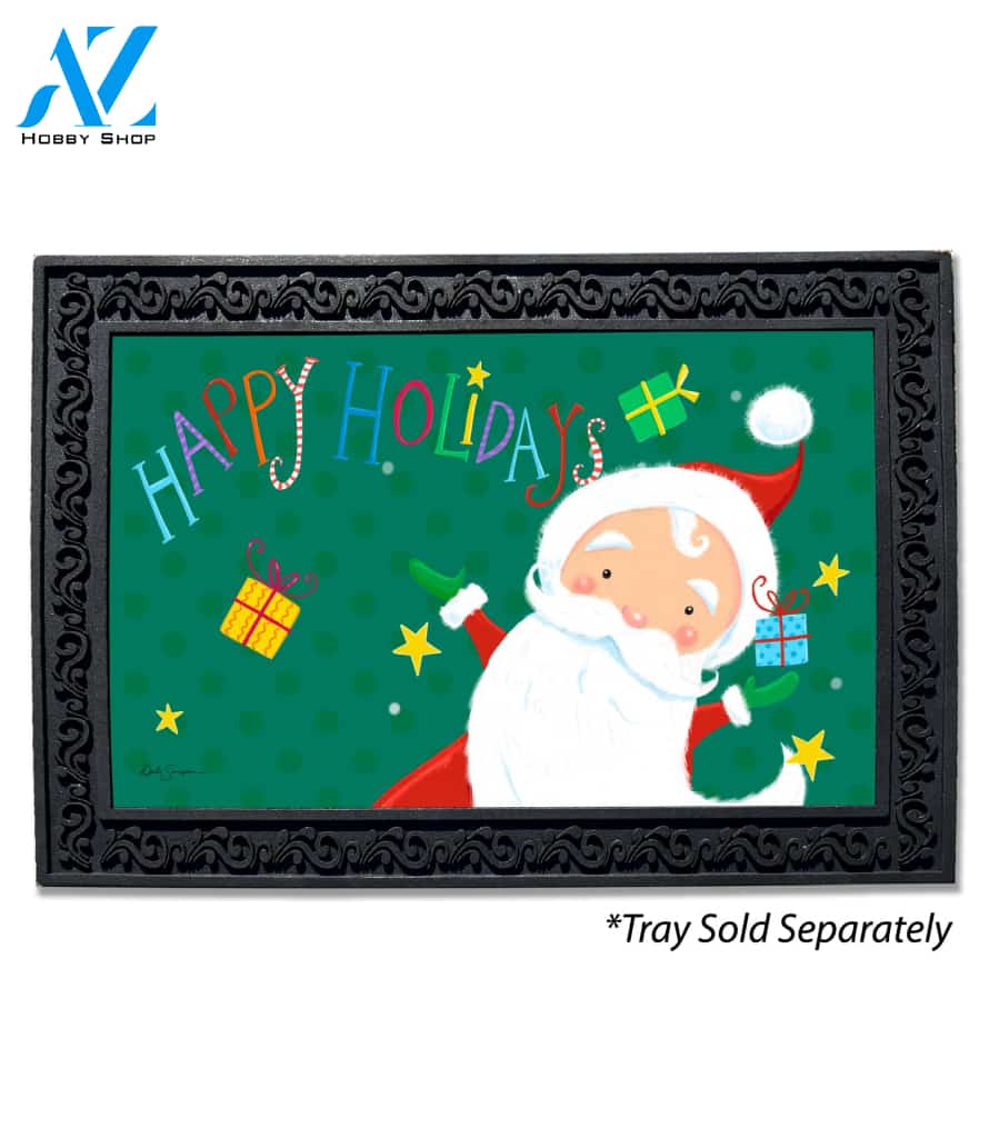 Santa Happy Holidays Doormat - 18" x 30"