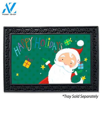 Santa Happy Holidays Doormat - 18" x 30"