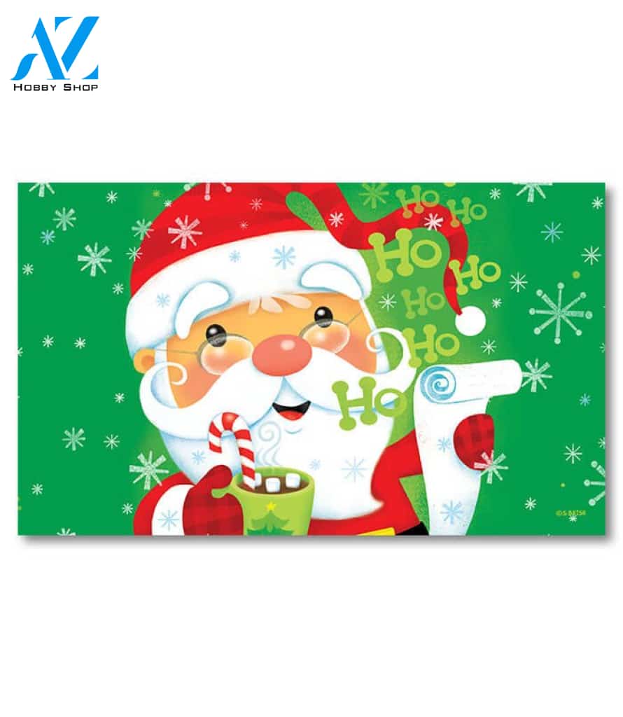 Santa Hot Cocoa Doormat - 18" x 30"