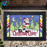 Santa Scooter Christmas Cheer Doormat - 18" x 30"