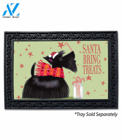 Santa Treats Scottie Doormat - 18" x 30"