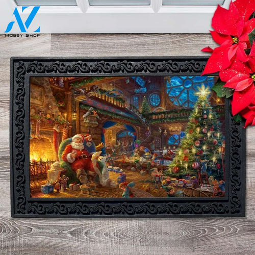 Santa's Workshop Doormat - 18" x 30"