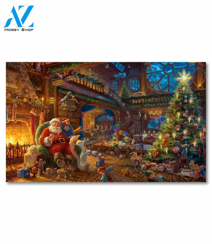 Santa's Workshop Doormat - 18" x 30"