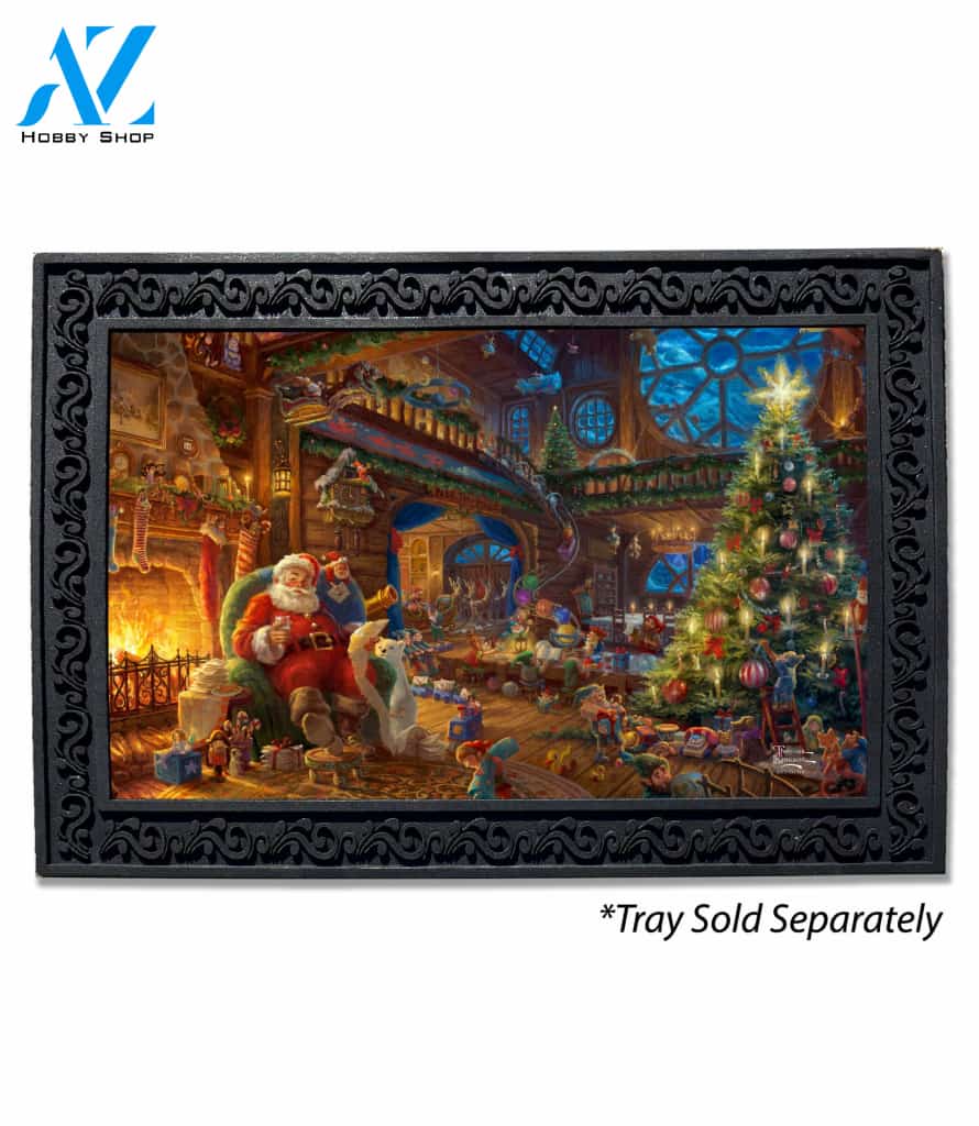 Santa's Workshop Doormat - 18" x 30"