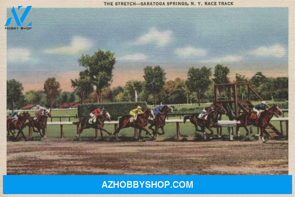 Saratoga Springs Ny Horse Race Track Scene