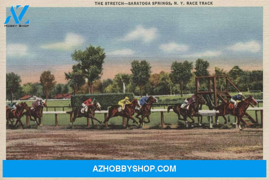 Saratoga Springs Ny Horse Race Track Scene