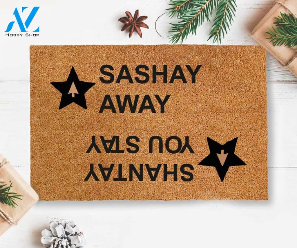 SASHAY AWAY MAT - Shantay You Stay Sashay Away Doormat - Rupaul's Drag Race Doormat - lgbt doormat - funny doormat - new home gift