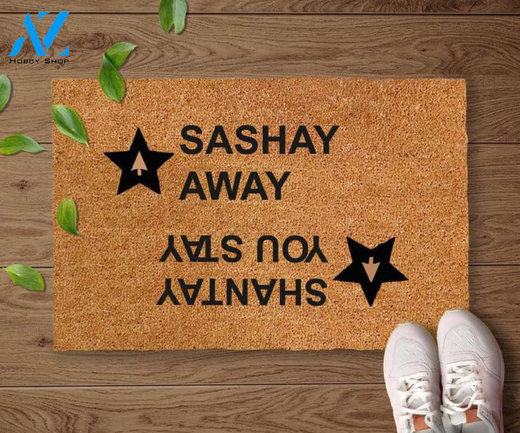 SASHAY AWAY MAT - Shantay You Stay Sashay Away Doormat - Rupaul's Drag Race Doormat - lgbt doormat - funny doormat - new home gift