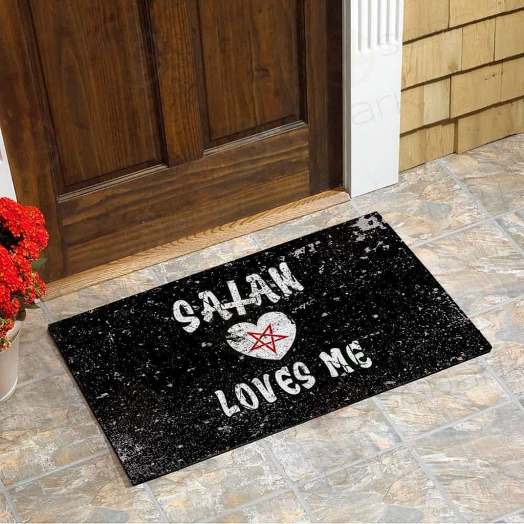 Satan Loves Me SED-0002 Door Mat