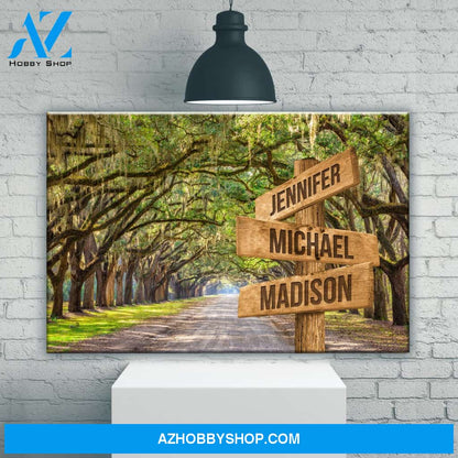 Savannah Road Color Multi-Names Premium Canvas