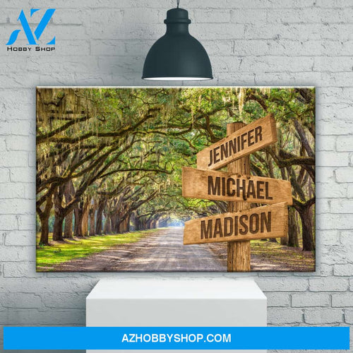 Savannah Road Color Multi-Names Premium Canvas