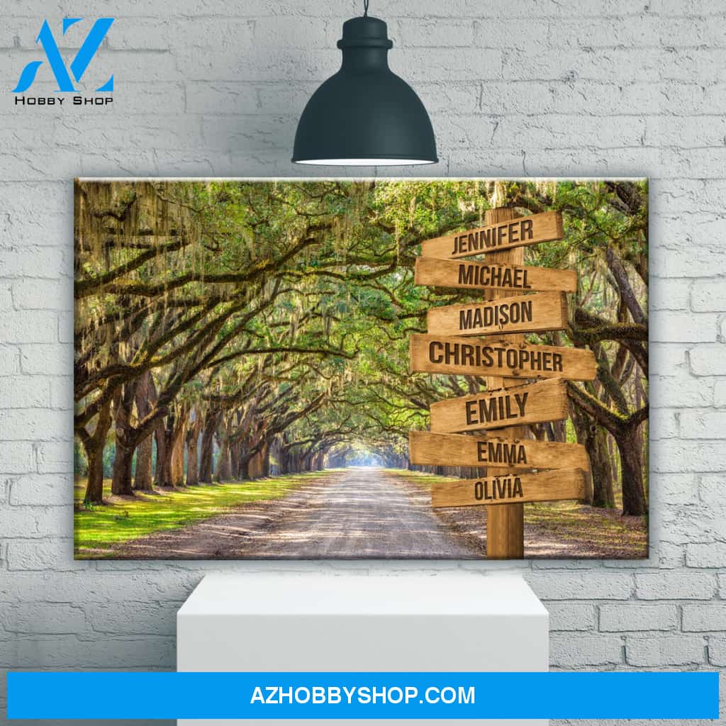 Savannah Road Color Multi-Names Premium Canvas