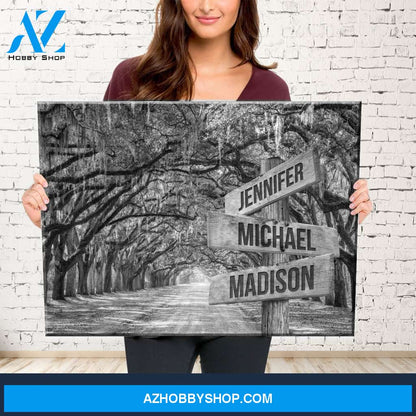 Savannah Road Multi-Names Premium Canvas