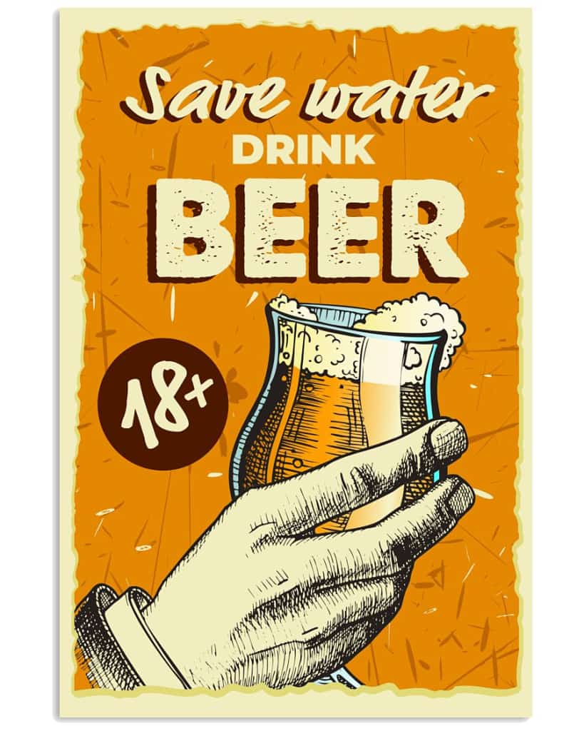 Save Water Drink Beer - National Beers Day Poster/canvas 3 18X12 Inches Poster-Canvass